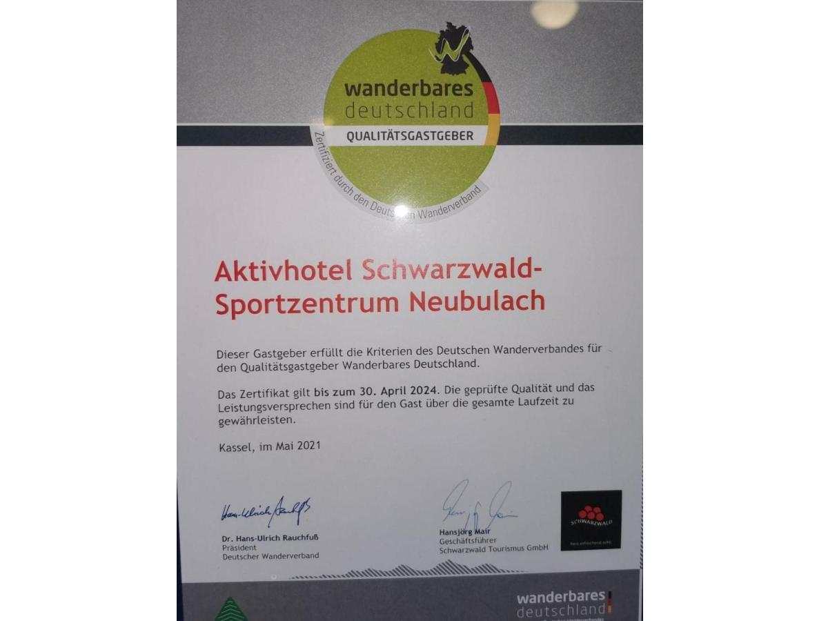 Schwarzwald Sportzentrum Neubulach Zewnętrze zdjęcie
